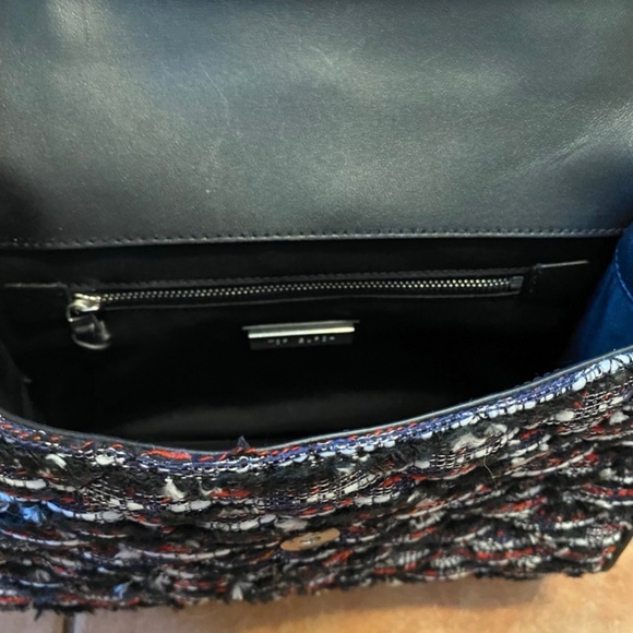 TORY BURCH FLEMING TWEED CONVERTIBLE SHOULDER BAG - Picture 9 of 13